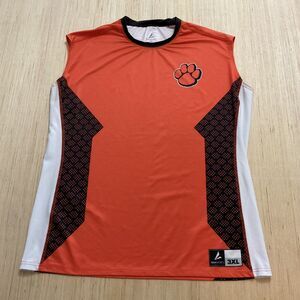 BSN Sports Clemson Tigers Orange Black White Paw Print Sleeveless 3XL Jersey